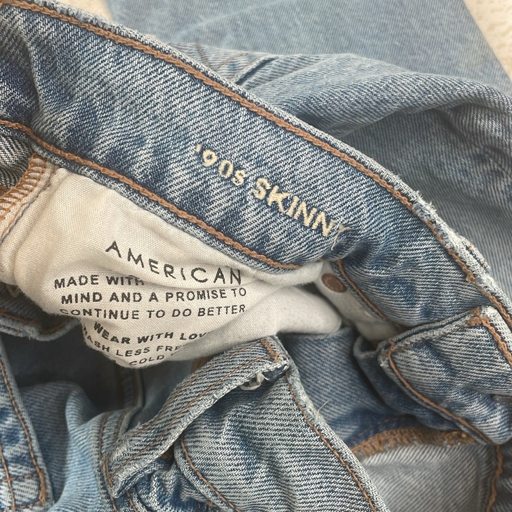 American eagle 90s skinny distressed jeans - Picture 9 of 11